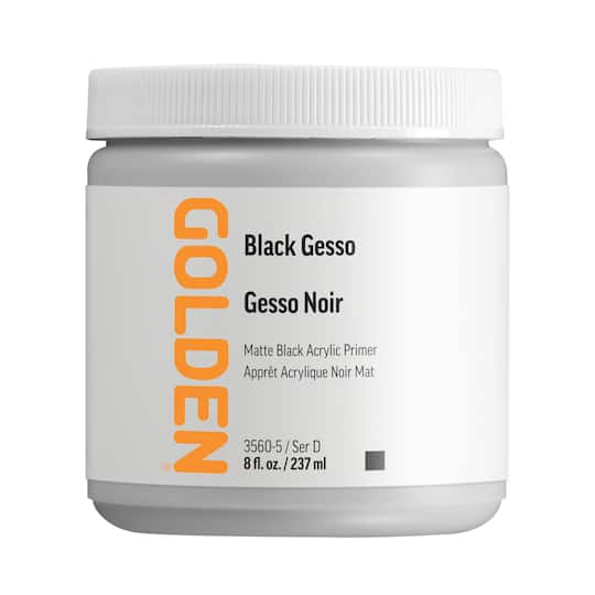Golden® 8oz. Black Gesso
